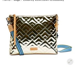 Consuela Evadney Metallic Quilted Bag